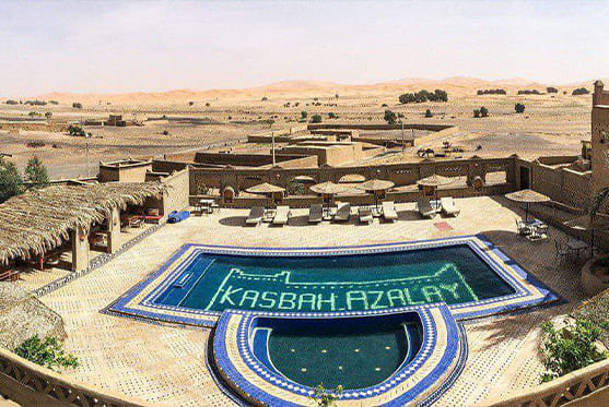 Kasbah Azalay in Merzouga, example of accommodation in Morocco