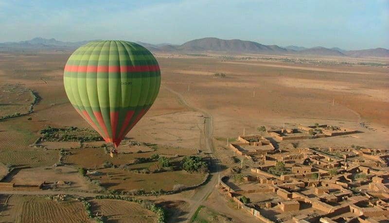 Hot air balloon ride over Marrakech