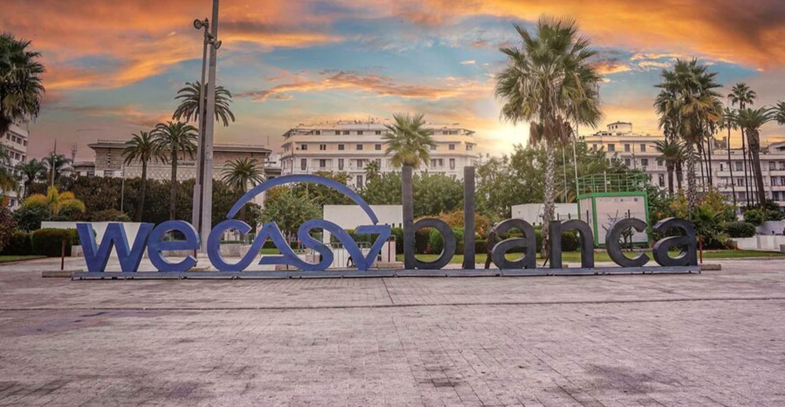 Vista de la Mezquita Hassan II en Casablanca