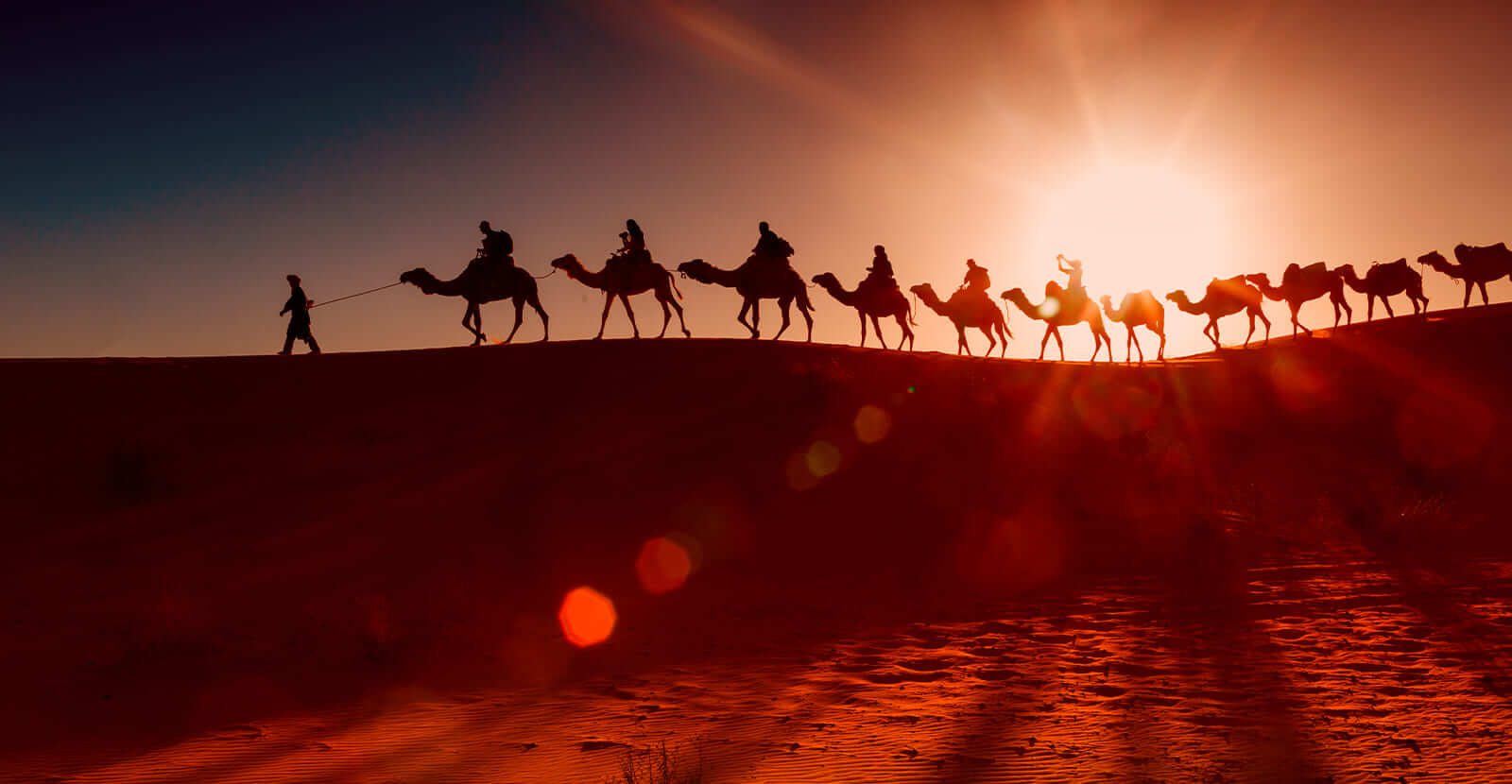 Dunas del desierto del Sahara en Marruecos