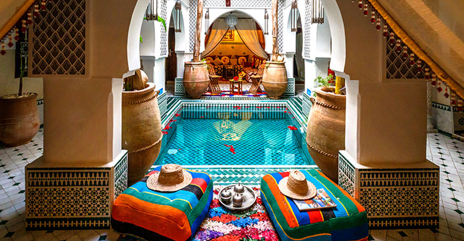 Habitación de hotel en Marruecos con vista panorámica